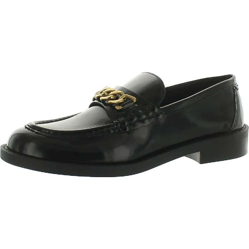 MNG Womens Rubber/Polyurethane Patent Loafers