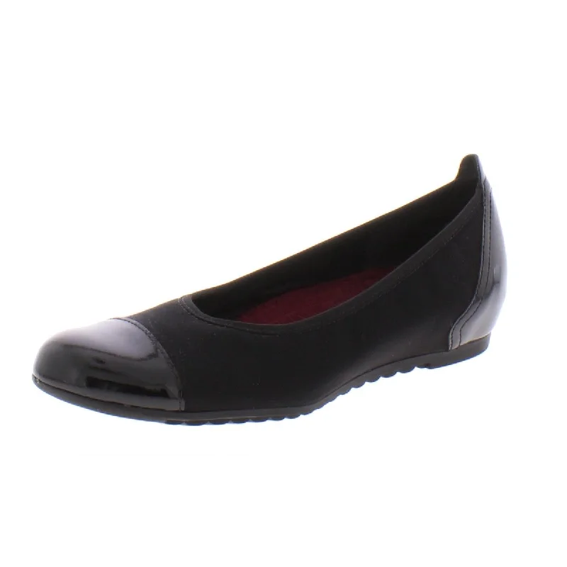 Munro Womens Henlee Patent Leather Slip On Ballet Flats