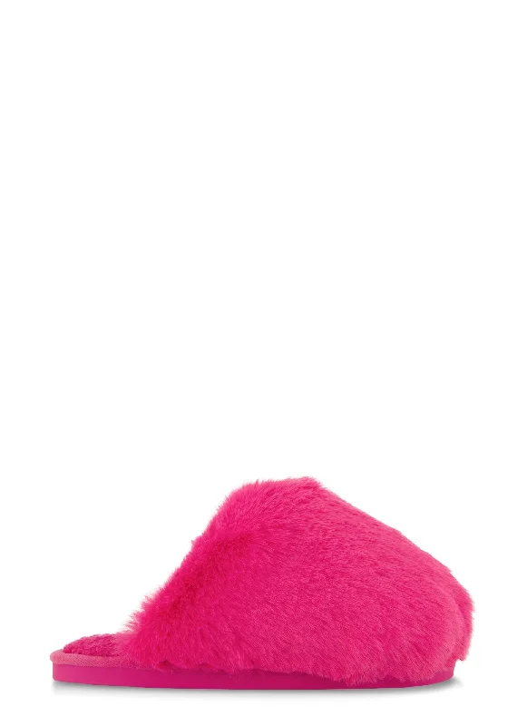 Faux Fur Sherpa Lined Slippers