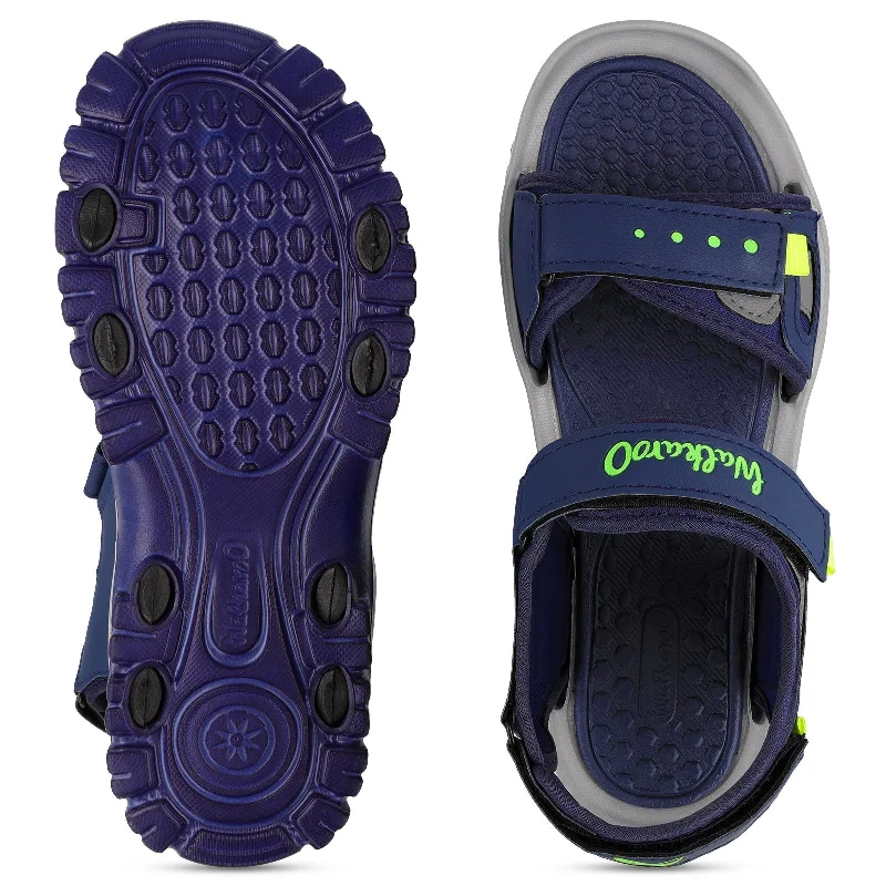 Walkaroo Men Sandals  - WC4417 Navy Blue Grey